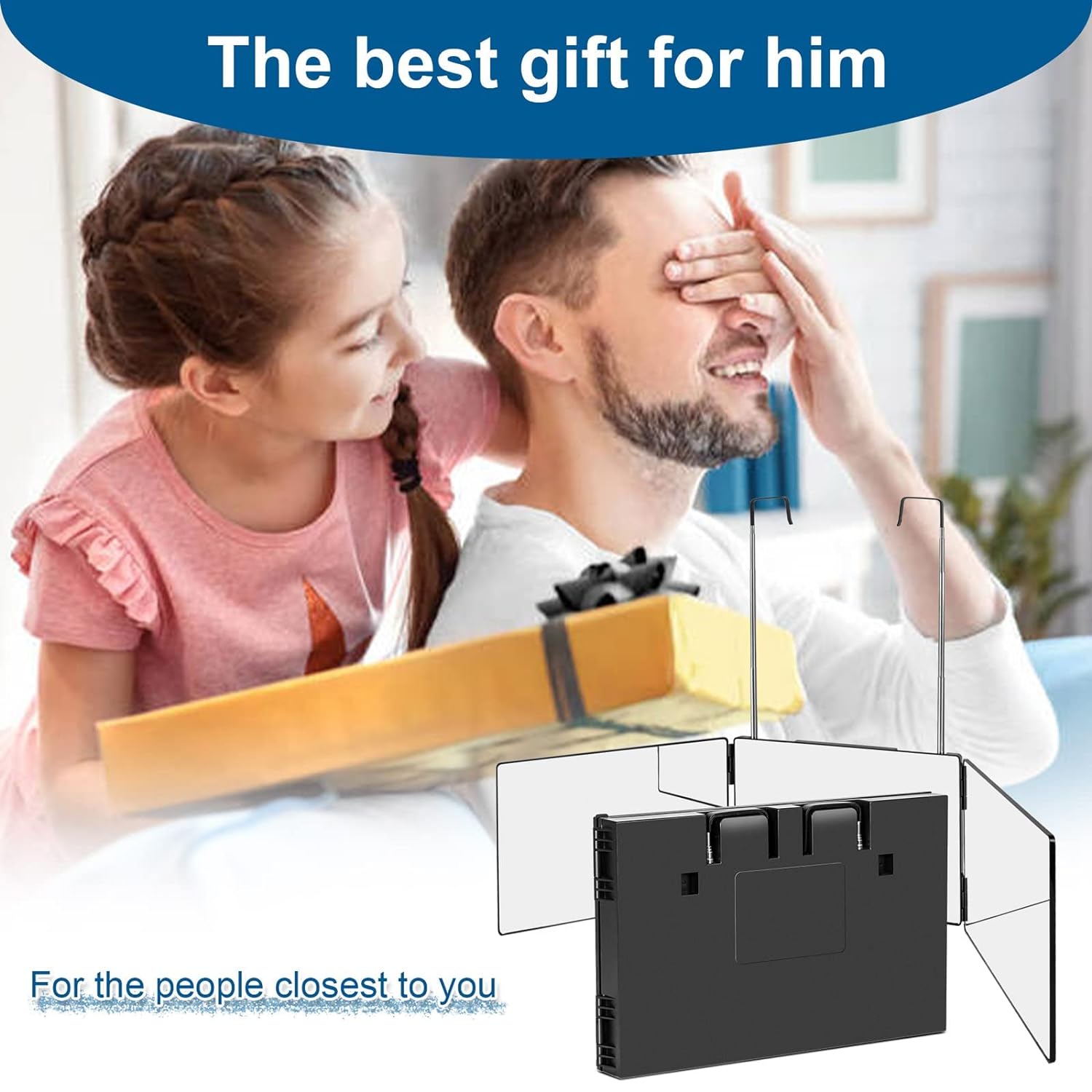 3 Way Mirror for Self Hair Cutting, Haircuts Mirror, Mirror for Men, Tri Fold Mirror 3 Way Mirror for Self Hair Cutting, Haircuts Mirror, Mirror for Men, Tri Fold Mirror